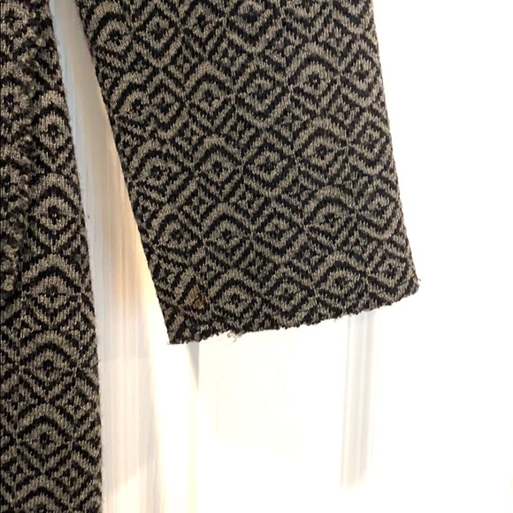 Nine West Gray Pattered Distressed Coat Sz M - Picture 5 of 8